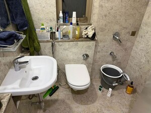 Bathroom in 2 BHK Apartment at Sheth Vasant Oasis, Andheri East – for Rent