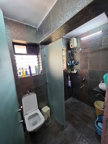 Bathroom in 1 BHK Apartment at Luv Kush Tower, Chembur – for Rent