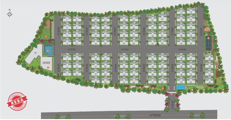 Master Plan, gkrs-palacio 4 Bedroom 3160 Sq.Ft. Villa In Bandlaguda Jagir Hyderabad 9729840