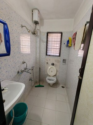 Bathroom in 1 BHK Apartment at Crescent Landmark, Andheri East – for Rent