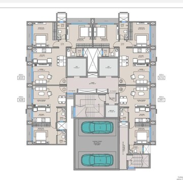 Floor Plan in 1 BHK Apartment at Shreejee Skymont Siddhi, Dahisar East – for Sale