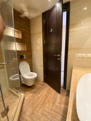 Bathroom in 3 BHK Builder Floor at Greater Kailash – for Rent