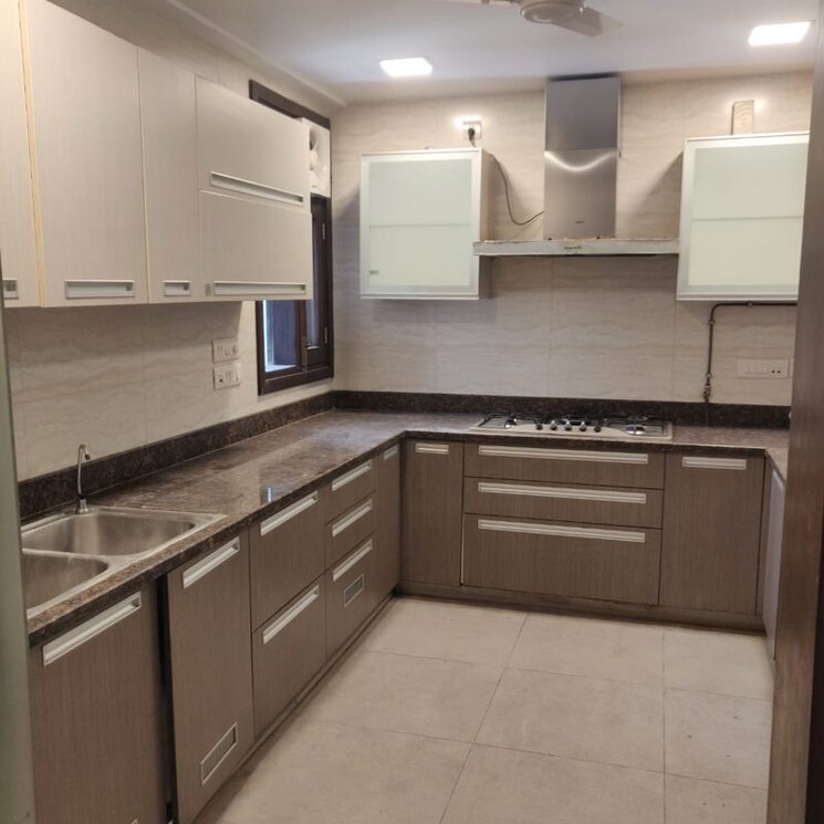 Kitchen, kalkaji 3 Bedroom 1600 Sq.Ft. Builder Floor In Kalkaji Delhi 9727066