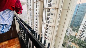 Balcony in 3 BHK Apartment at Prestige High Fields Gachibowli, Gachibowli – for Rent