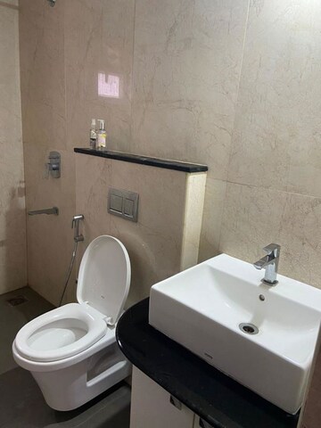 Bathroom in 2 BHK Apartment at Goyal Orchid Piccadilly, Thanisandra Main Road – for Rent