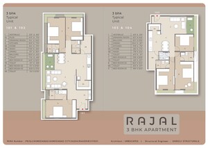 Floor Plan in 3 BHK Apartment at University Area – for Sale