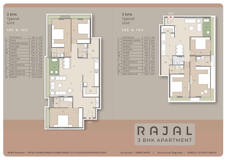 Floor Plan, university area 3 Bedroom 2550 Sq.Ft. Apartment In University Area Ahmedabad 9744361