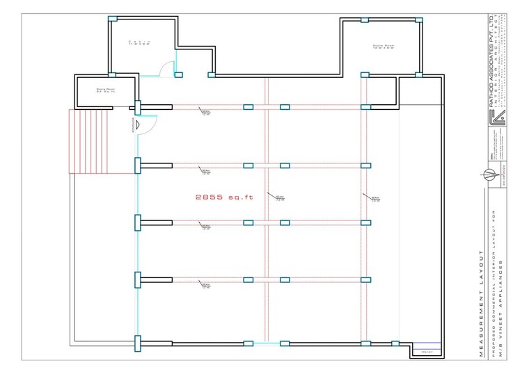 Floor Plan, canada corner Commercial Shop 2855 Sq.Ft. In Canada Corner Nashik 9744329