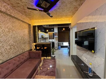 Living Room in 1 BHK Apartment at Manglam Aadhar, Gandhi Path – for Rent