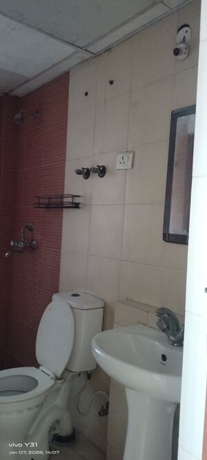 Bathroom in 3 BHK Apartment at Mahagun Mywoods, Sector 16c Greater Noida – for Rent