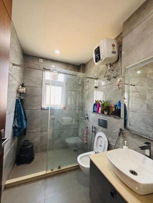 Bathroom in 3 BHK Builder Floor at Ansal API Esencia, Sector 67 – for Sale