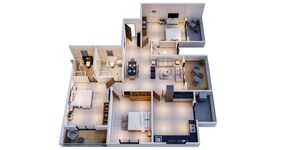 Floor Plan in 3 BHK Apartment at Salisbury Park – for Sale