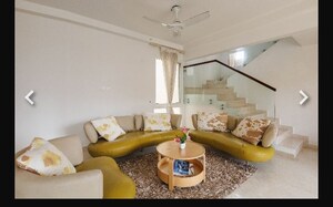 Living Room in 4 BHK Apartment at Bhartiya Nikoo Homes, Thanisandra Main Road – for Rent