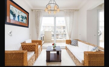 Living Room in 4 BHK Apartment at Bhartiya Nikoo Homes, Thanisandra Main Road – for Rent