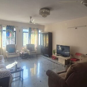 Living Room in 4 BHK Apartment at Koregaon Park – for Rent