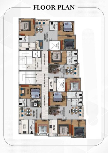 Floor Plan in 2 BHK Apartment at Bankim Nagar – for Sale