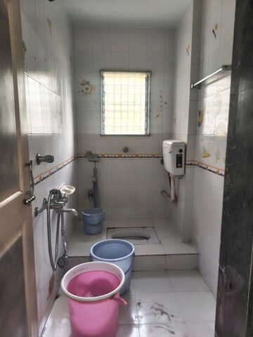 Bathroom in 2 BHK Apartment at Noor CHS, Vashi Sector 9 – for Rent