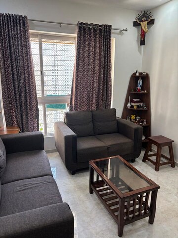 Living Room in 2 BHK Apartment at Lodha Amara, Kolshet Road – for Rent
