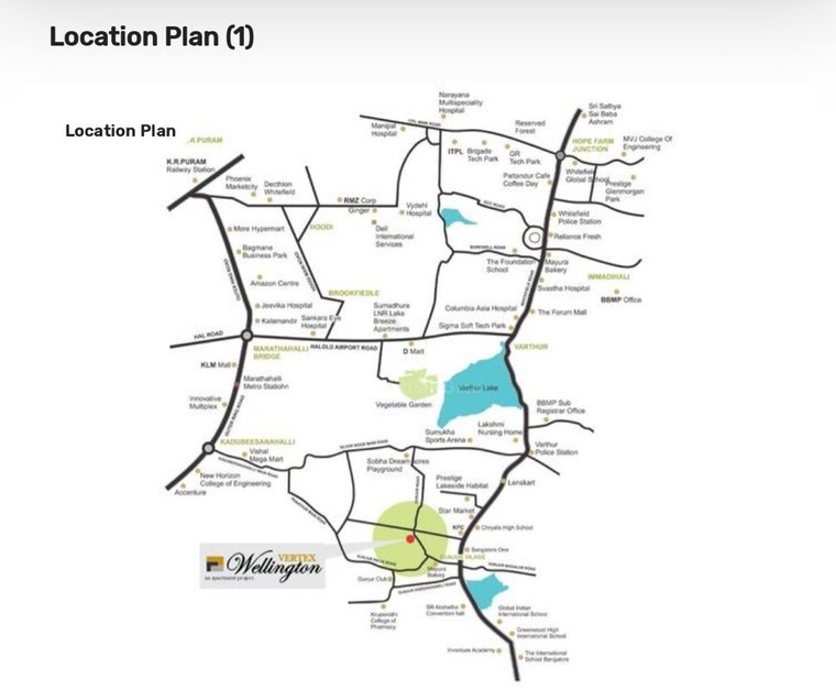 Map Location, gunjur 2 Bedroom 1174 Sq.Ft. Apartment In Gunjur Bangalore 9689976
