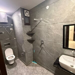 Bathroom in 3 BHK Builder Floor at Uttam Nagar – for Rent