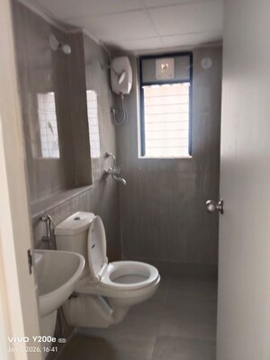 Bathroom in 1 BHK Apartment at Runwal Gardens, Dombivli East – for Rent