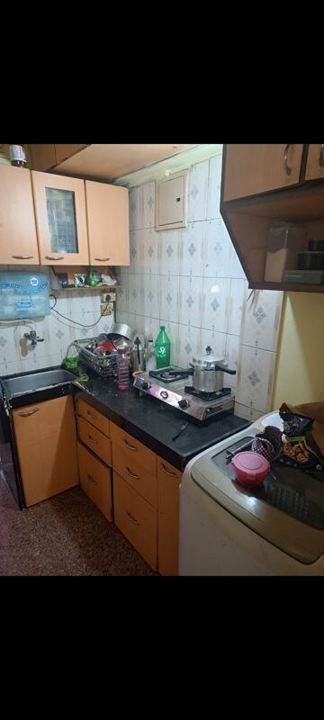 Kitchen in 1 RK Apartment at Akshardham CHS, Malad West – for Rent