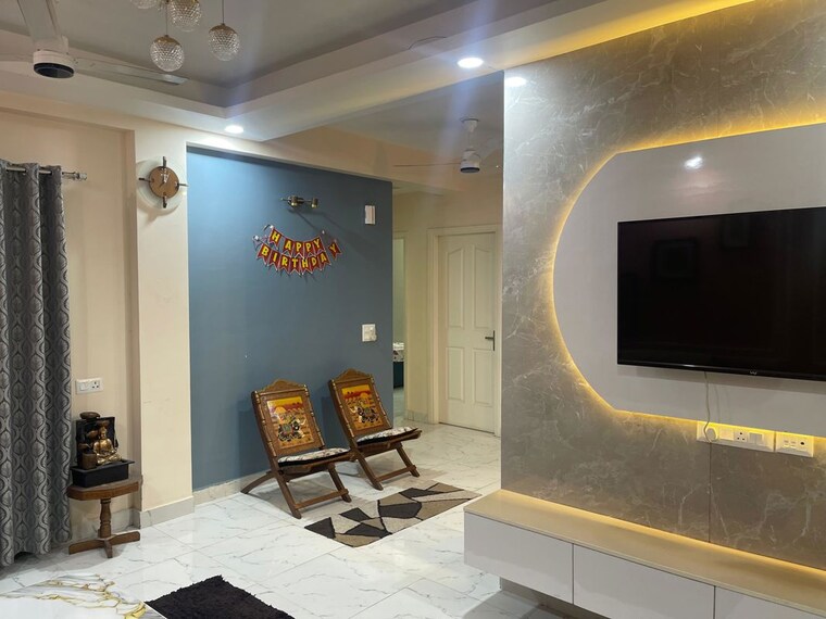 Living Room, the-golden-gate 3.5 Bedroom 1740 Sq.Ft. Apartment In Mahurali Ghaziabad 9748061