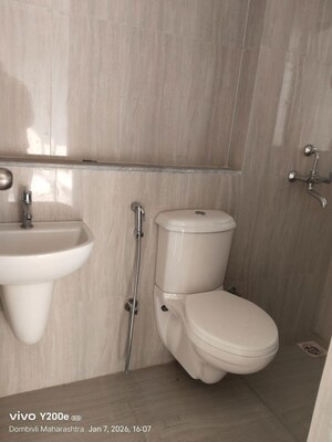 Bathroom in 2 BHK Apartment at Runwal Gardens, Dombivli East – for Rent