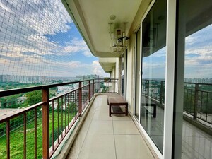 Balcony in 4 BHK Apartment at Barnala Green Lotus Avenue, Ambala Highway – for Rent