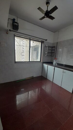 Kitchen in 1 RK Apartment at Vasant Valley Complex, Malad East – for Rent