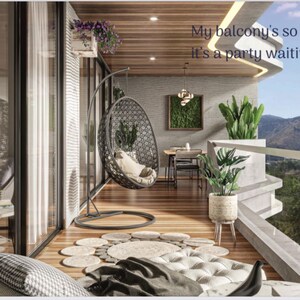 Staircase in 3 BHK Apartment at 4S The Aurrum, Sector 59 – for Sale