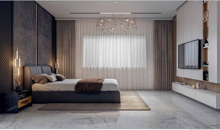 Living Room, kollur 3 Bedroom 1900 Sq.Ft. Apartment In Kollur Hyderabad 9749467