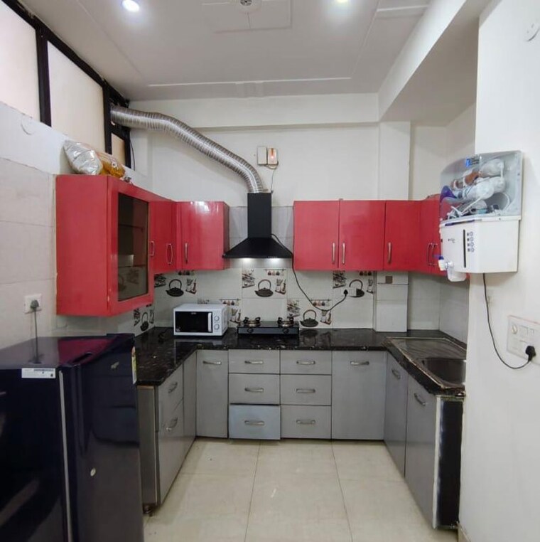 Kitchen, huda-staff-colony 1 Bedroom 100 Sq.Yd. Builder Floor In Durga Colony Gurgaon 9749546