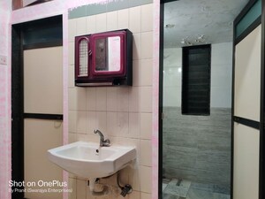 Bathroom in 1 BHK Apartment at Evening Glory, Chandivali – for Rent