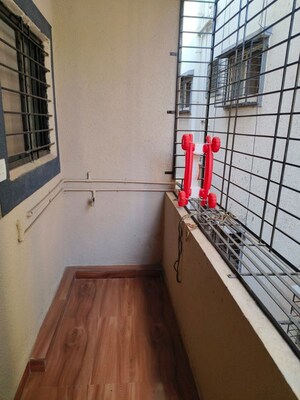 Balcony in 1 RK Apartment at Wadgaon Sheri – for Rent