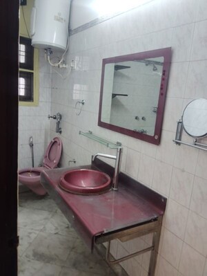 Bathroom in 3 BHK Builder Floor at Sarvodaya Enclave – for Rent