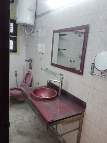 Bathroom in 3 BHK Builder Floor at Sarvodaya Enclave – for Rent