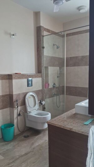 Bathroom in 3 BHK Builder Floor at Sarvodaya Enclave – for Rent