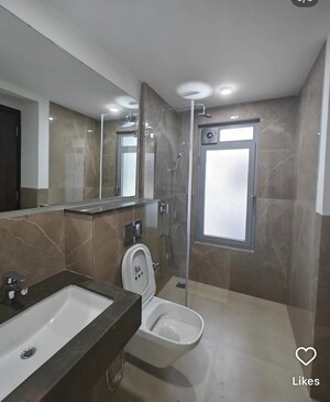 Bathroom in 3 BHK Apartment at Piramal Aranya, Byculla – for Rent