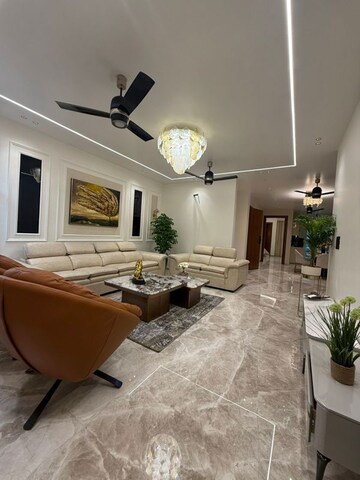 Living Room in 4 BHK Builder Floor at Sushant Lok Iii – for Sale