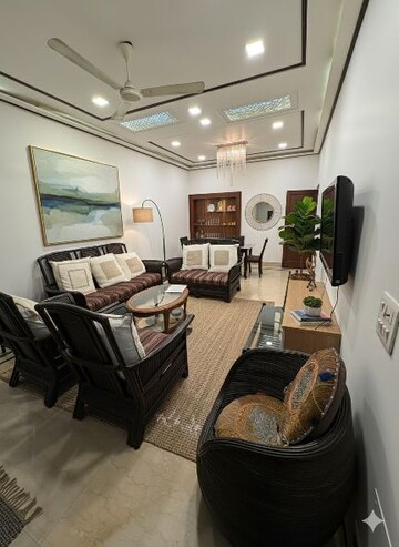 Living Room in 3 BHK Builder Floor at Kalkaji – for Rent