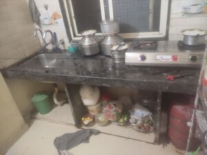 Kitchen in 1 BHK Apartment at Guruwar Peth – for Rent