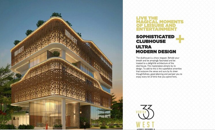Exterior View, vertex-33-west 3 Bedroom 1930 Sq.Ft. Apartment In Nallagandla Hyderabad 9730533