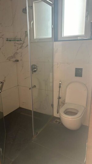 Bathroom in 3 BHK Apartment at My Home Bhooja, Hi Tech City – for Rent