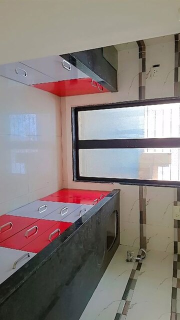 Kitchen in 2 BHK Apartment at Dynamic Crest, Shilphata – for Rent