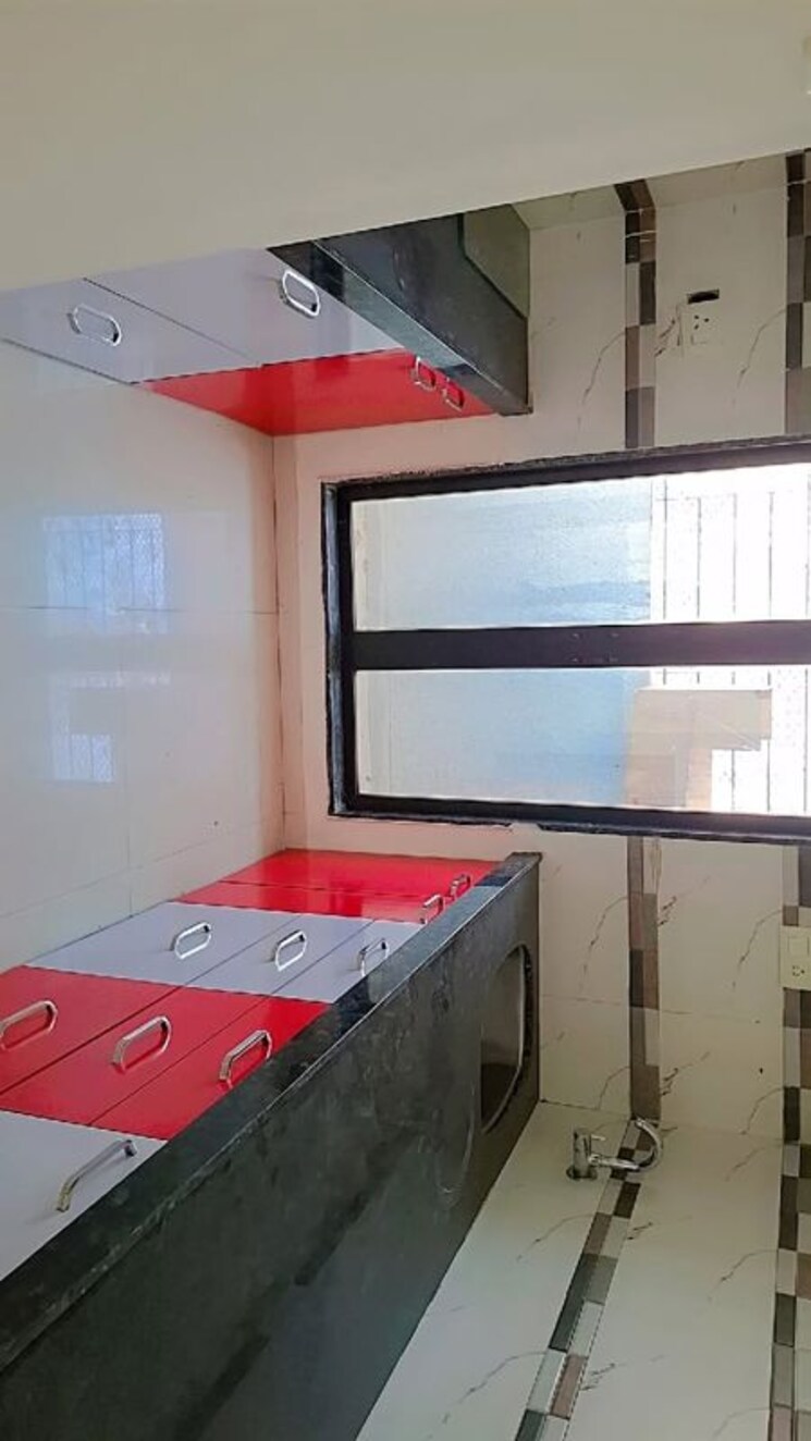 Kitchen, dynamic-crest 2 Bedroom 550 Sq.Ft. Apartment In Shilphata Thane 9750364