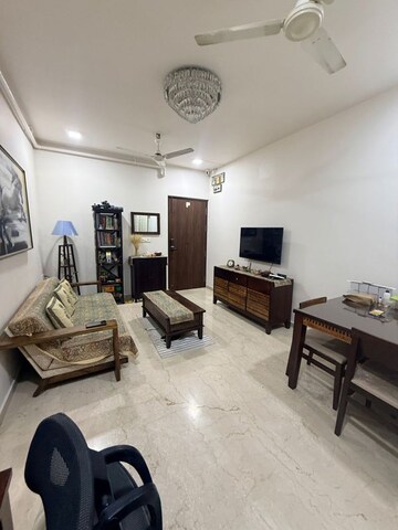 Living Room in 2 BHK Apartment at Omkar Ananta, Goregaon East – for Rent