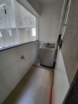 Bathroom in 2 BHK Apartment at Manmohan Park, Bibwewadi – for Rent