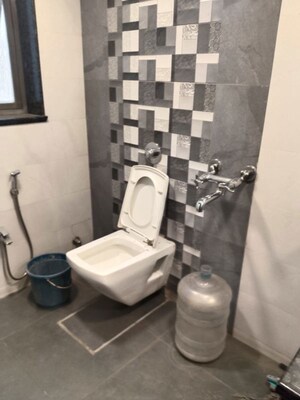 Bathroom in 1 BHK Apartment at DGS Sheetal Dwar, Malad East – for Rent