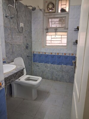 Bathroom in 3 BHK Builder Floor at Unitech South City II, Sector 50 – for Rent